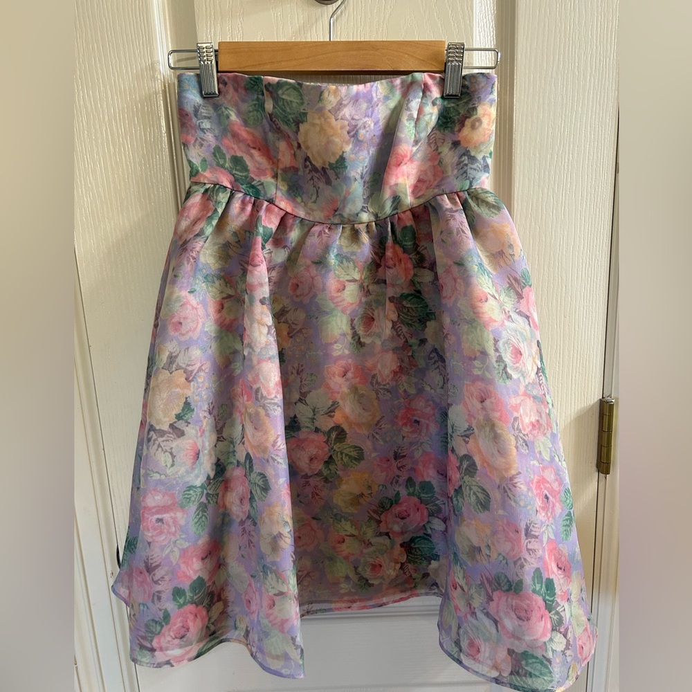 XS SELKIE strapless cupcake dress